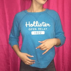 Aqua blue Hollister sweater